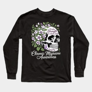 Chronic Migraine Awareness Warrior Long Sleeve T-Shirt